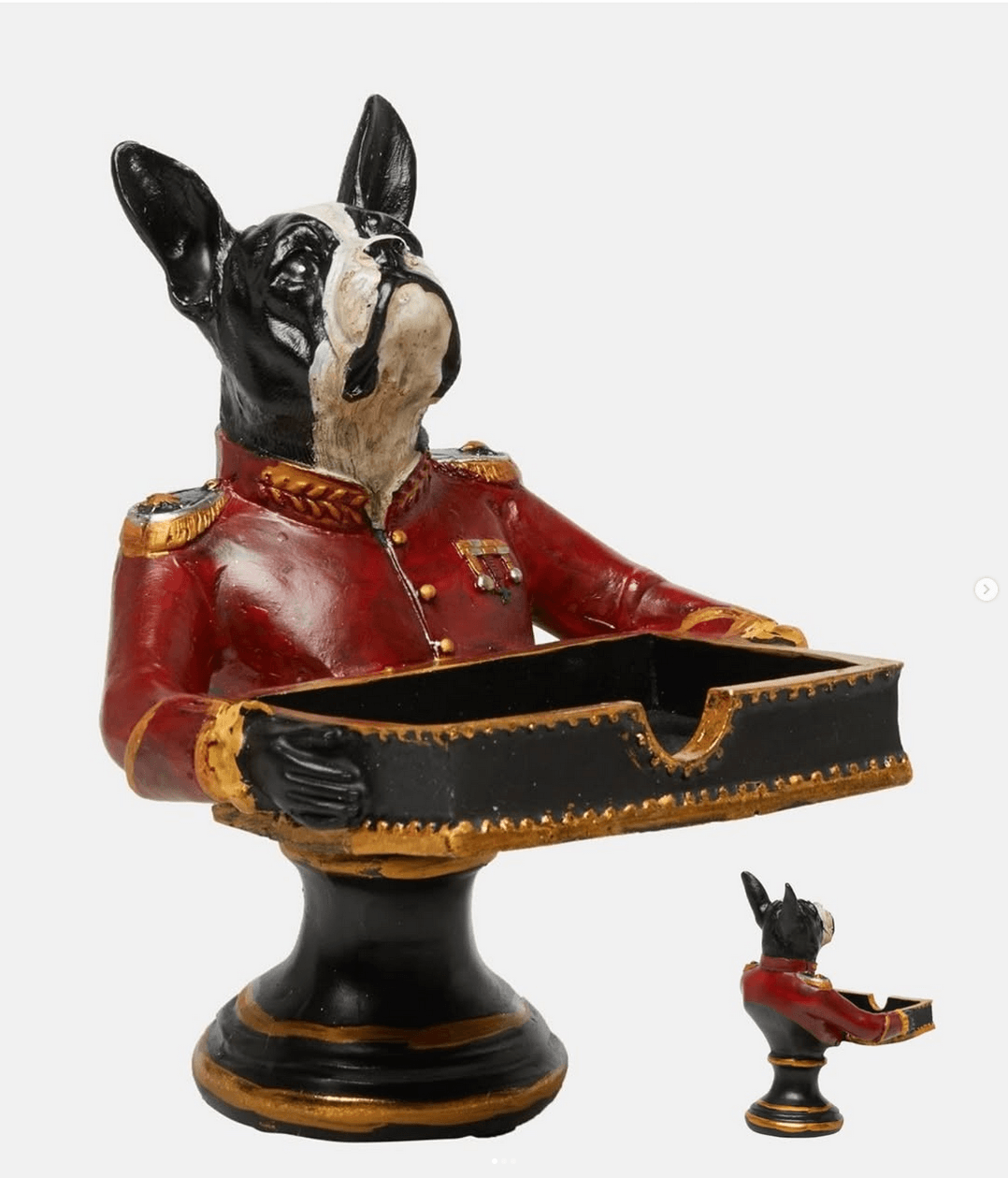 Buste bouledogue en uniforme