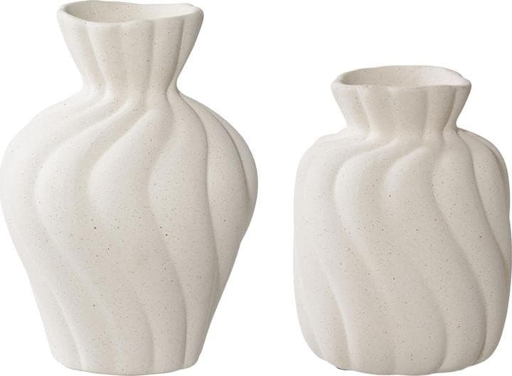 Set 2 vases céramique blanche